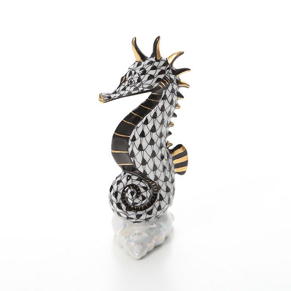 ヘレンド人形 15325-0-00 VHNM タツノオトシゴ ブラック