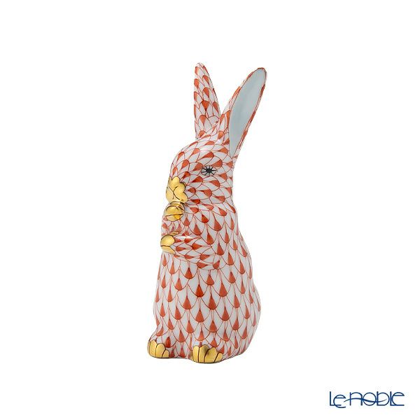 ヘレンド人形 VH スタンディングバニー オレンジ 9cm 15338-0-00