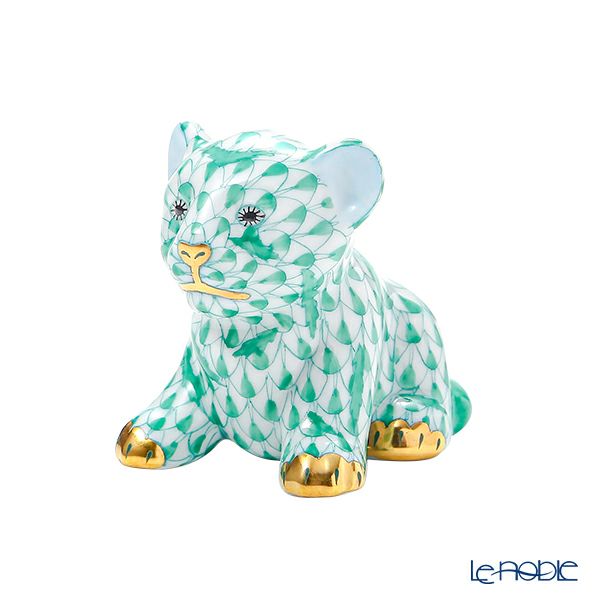 ヘレンド人形 VHV ミニタイガー 4.5cm グリーン 15351-0-00