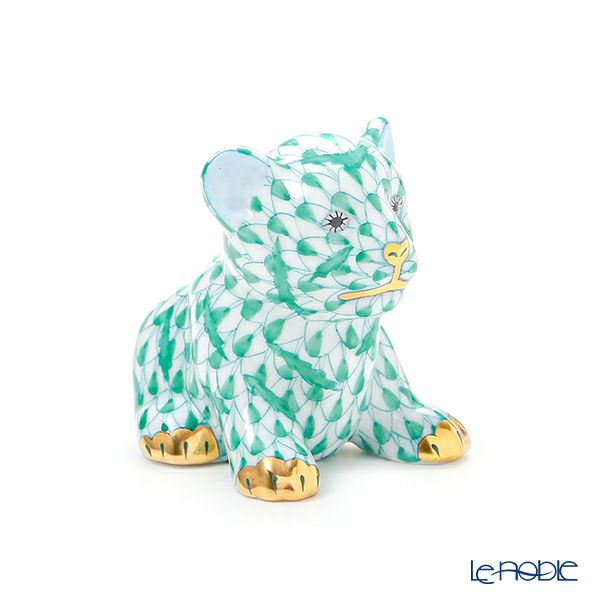 ヘレンド人形 VHV ミニタイガー 4.5cm グリーン 15351-0-00