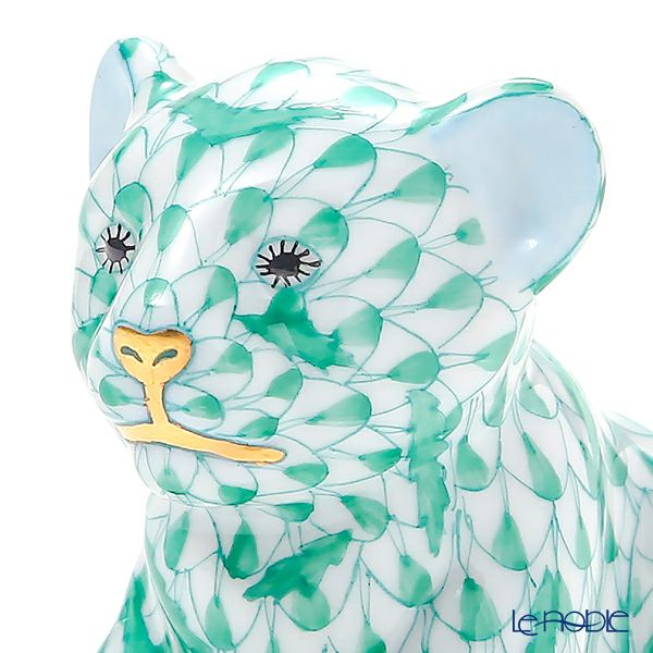 ヘレンド人形 VHV ミニタイガー 4.5cm グリーン 15351-0-00