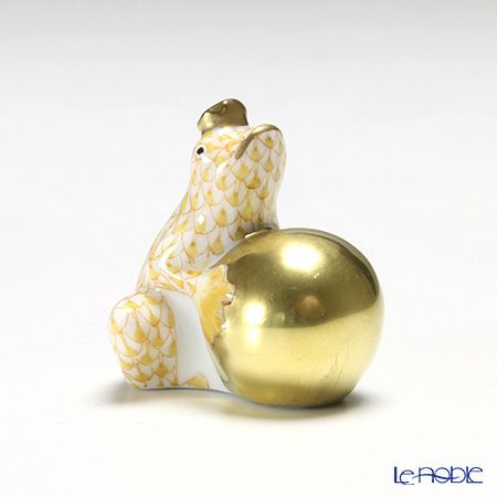 ヘレンド人形 15369-0-00 VHJ カエルの王様 4cm イエロー