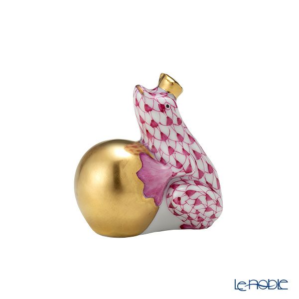 ヘレンド人形 15369-0-00 VHP カエルの王様 4cm ピンク