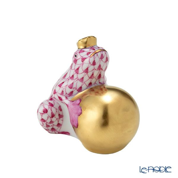 ヘレンド人形 15369-0-00 VHP カエルの王様 4cm ピンク