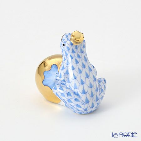 ヘレンド人形 15369-0-03 VHB カエルの王様 4cm ブルー