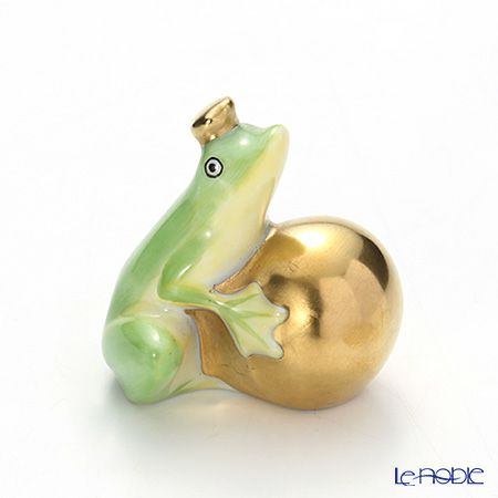 ヘレンド人形 C 15369-0-03 カエルの王様 4cm