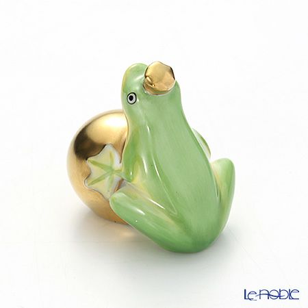 ヘレンド人形 C 15369-0-03 カエルの王様 4cm