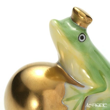 ヘレンド人形 C 15369-0-03 カエルの王様 4cm