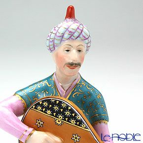 ヘレンド人形 15407-0-00 ペルシアン 奏でる人