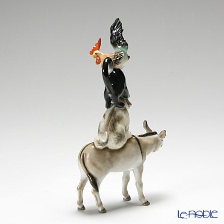 ヘレンド人形 15443-0-00 CD ブレーメンの音楽隊