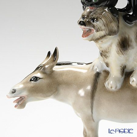 ヘレンド人形 15443-0-00 CD ブレーメンの音楽隊