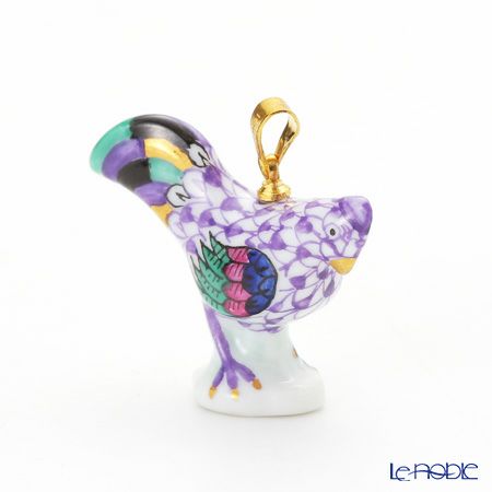 ヘレンド ペンダントトップ VHL 15506-0-47 ニワトリ ライラック 2.6cm