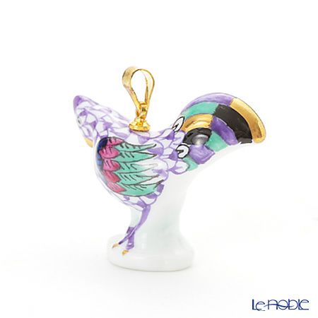 ヘレンド ペンダントトップ VHL 15506-0-47 ニワトリ ライラック 2.6cm