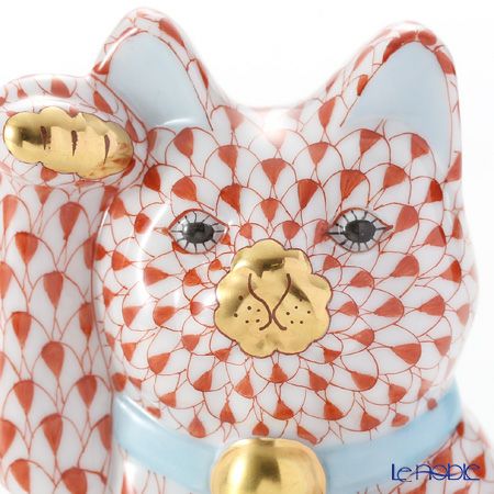 ヘレンド人形 15578-0-00 VH 招き猫千両箱大レッド