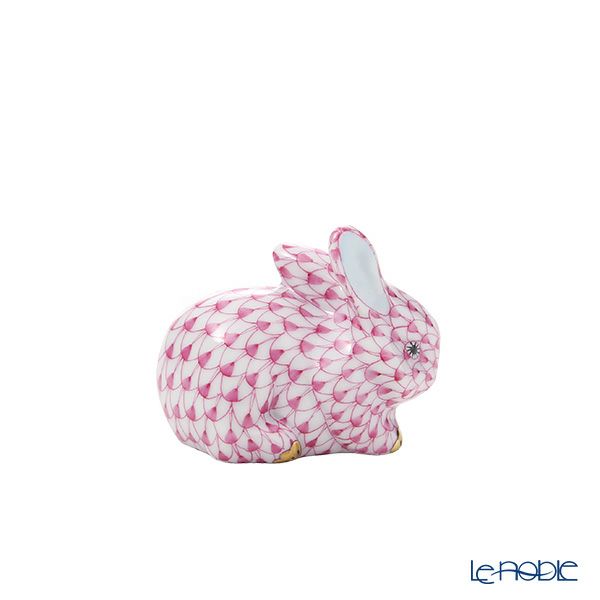 ヘレンド人形 VHP ヒッカキバニー ピンク 4cm 15582-0-00