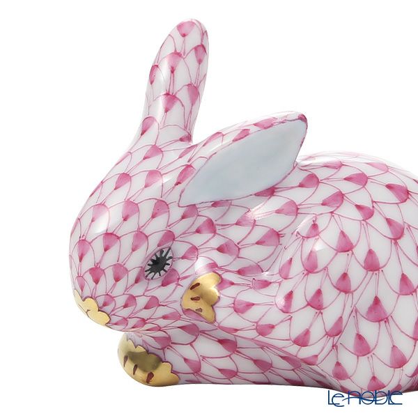 ヘレンド人形 VHP ヒッカキバニー ピンク 4cm 15582-0-00