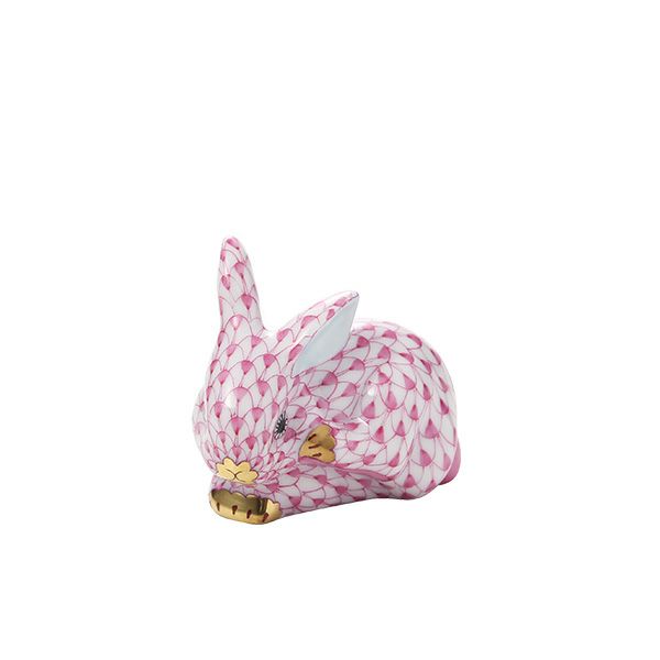 ヘレンド人形 VHP ヒッカキバニー ピンク 4cm 15582-0-00