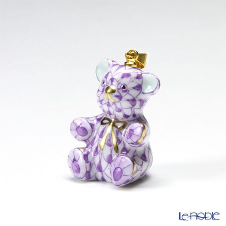 ヘレンド ペンダントトップ VHL 15639-0-47 テディ 2.8cm ライラック