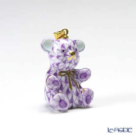 ヘレンド ペンダントトップ VHL 15639-0-47 テディ 2.8cm ライラック
