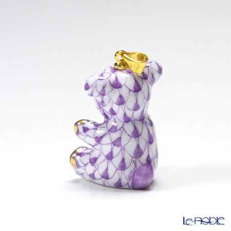 ヘレンド ペンダントトップ VHL 15639-0-47 テディ 2.8cm ライラック