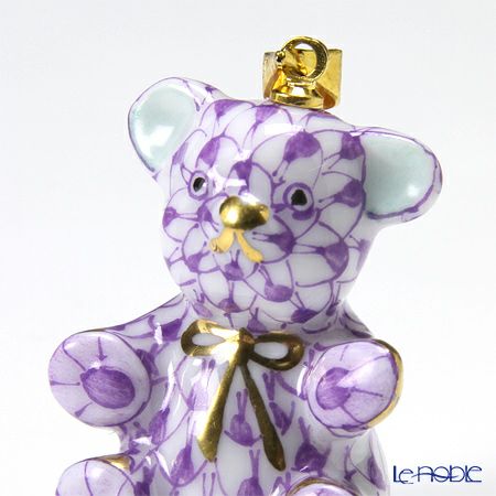 ヘレンド ペンダントトップ VHL 15639-0-47 テディ 2.8cm ライラック