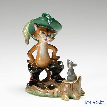 ヘレンド人形 15668-0-00 CD 長靴をはいた猫