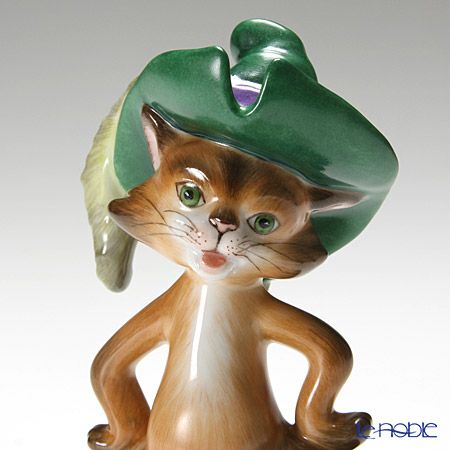 ヘレンド人形 15668-0-00 CD 長靴をはいた猫