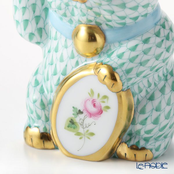 ヘレンド人形 VHV+VRHS 15678-0-00 招き猫 ウィーンのバラ