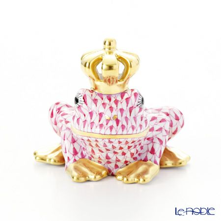 ヘレンド ファンタジー VHP 015817-0-91 カエルのプリンス 6.5cm ピンク