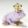 ヘレンド ファンタジー VHL 015817-0-91 カエルのプリンス 6.5cm ライラック