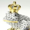 ヘレンド ファンタジー VHG 015817-0-91 カエルのプリンス 6.5cm グレー