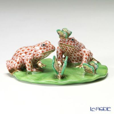 ヘレンド (HEREND) ファンタジー VH 15926-0-00 カエルと蝶 11cm