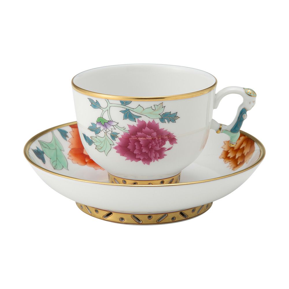 ヘレンド シノワズリ（中国趣味）ピヴォワンヌ PVR 03364-0-21 マンダリン ラージカップ＆ソーサー