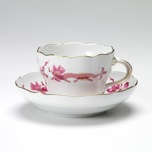 マイセン（Meissen） ドラゴン ピンク 320410／00582 コーヒーカップ＆ソーサー 200ml