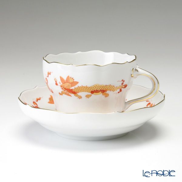 マイセン（Meissen） ドラゴン オレンジ 0320510／00582 コーヒーカップ＆ソーサー 200ml