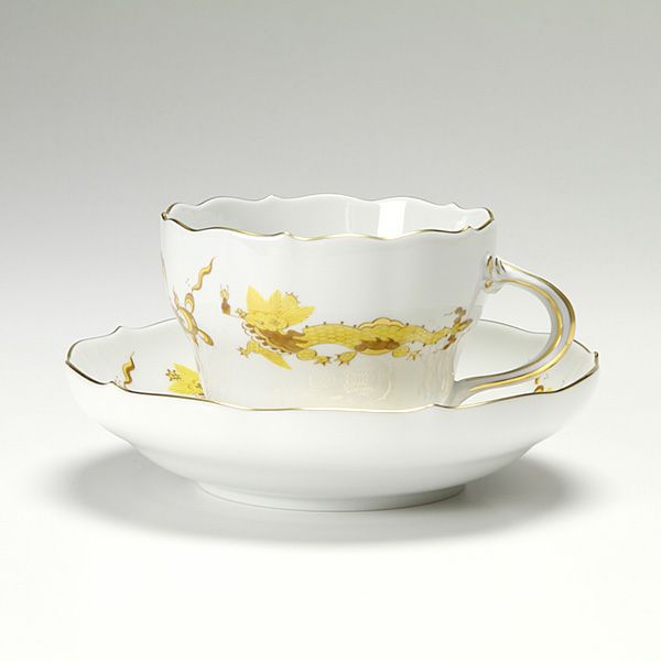 マイセン（Meissen） ドラゴン イエロー 320610／00582 コーヒーカップ＆ソーサー 200ml