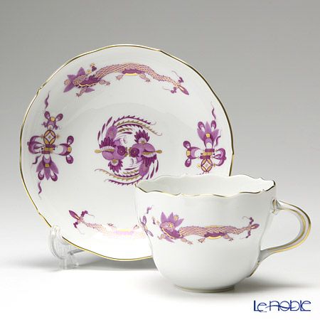マイセン（Meissen） ドラゴン パープル 320710／00582 コーヒーカップ＆ソーサー 200ml