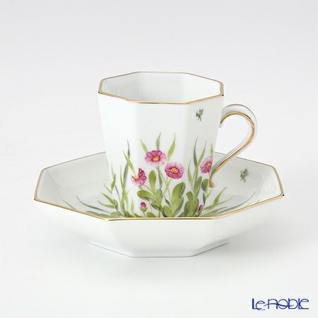 ヘレンド デイジー DAISY 04307-0-00 モカカップ＆ソーサー（オクタゴナル）