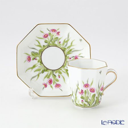 ヘレンド デイジー DAISY 04307-0-00 モカカップ＆ソーサー（オクタゴナル）