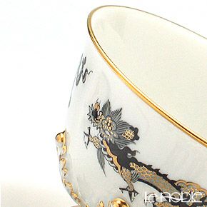 マイセン（Meissen） ドラゴン ブラック 323185／55983 カップ＆ソーサー（ハンドル無し） 2004年