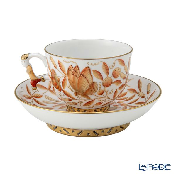 ヘレンド シノワズリ（中国趣味）東方の楽園 ZOA 03364-0-21 マンダリン ラージカップ＆ソーサー