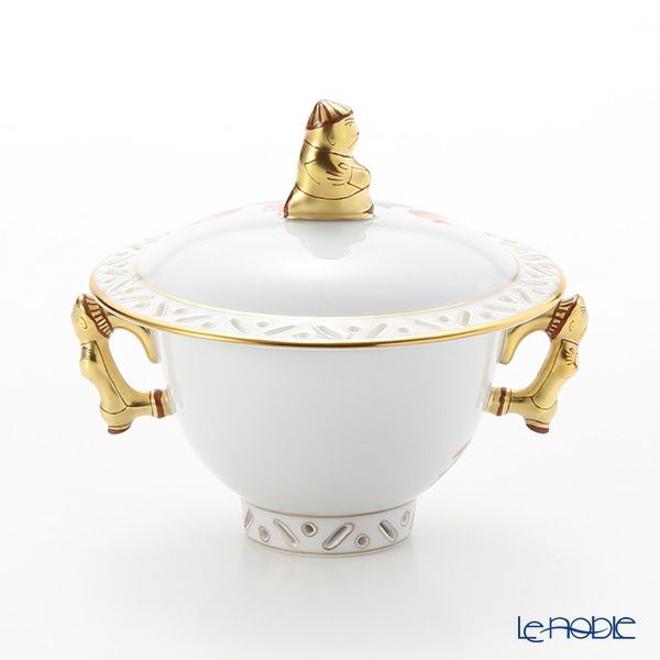 ヘレンド シノワズリ（中国趣味） 瑞鳥 GRUE・03355-0-21 シュガーポット（マンダリン） 100ml