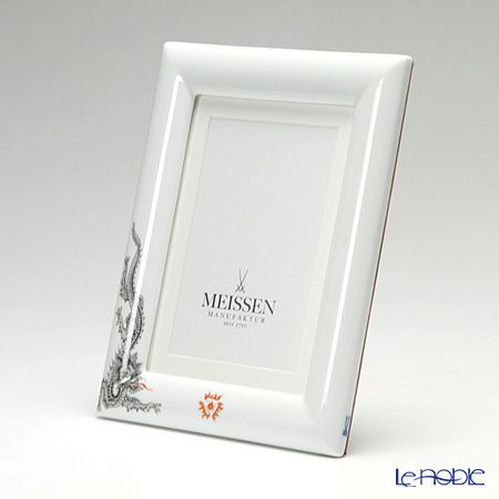 マイセン（Meissen） ドラゴン ブラック 33a173／53n74 ピクチャーフレーム 23×18cm