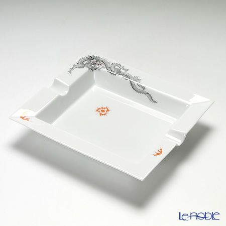 マイセン（Meissen） ミンドラゴン ブラック 33a173／53n76 アッシュトレイ 21cm