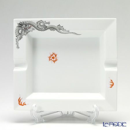 マイセン（Meissen） ミンドラゴン ブラック 33a173／53n76 アッシュトレイ 21cm