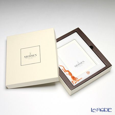 マイセン（Meissen） ドラゴン レッド 33a174／53n74 ピクチャーフレーム 23×18cm