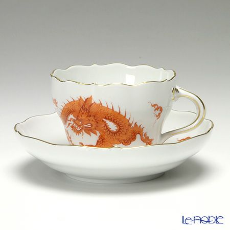 マイセン（Meissen） ドラゴン レッド 330510／00582 コーヒーカップ＆ソーサー 200ml