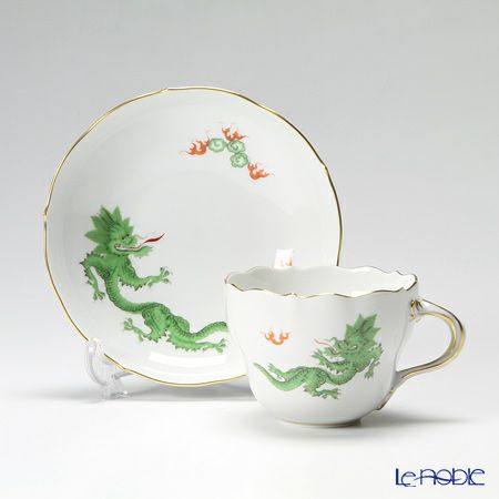 マイセン（Meissen） ドラゴン グリーン 332310／00582 コーヒーカップ＆ソーサー 200ml