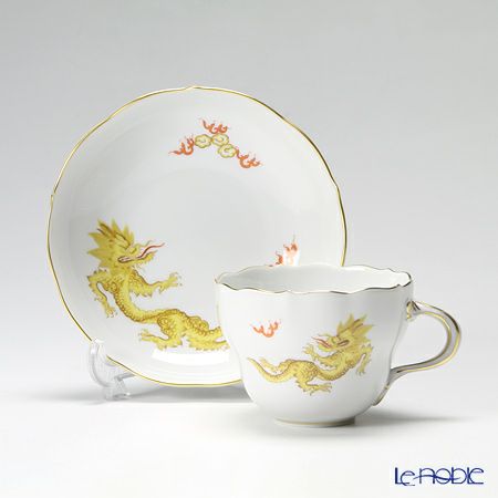 マイセン（Meissen） ドラゴン イエロー 332610／00582 コーヒーカップ＆ソーサー 200ml