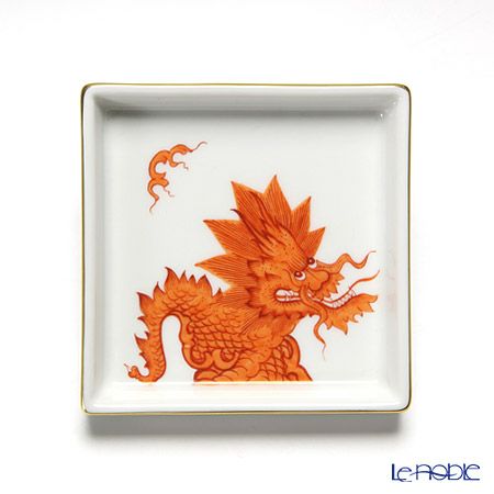 マイセン（Meissen） ドラゴン レッド 336510／44075 ディッシュ 4枚セット